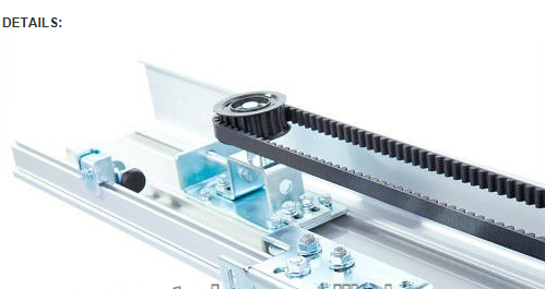 Silbernes Aluminiumfeld automatisierte Schiebetür-dauerhaftes Nylongurt-Getriebe