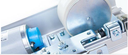 Silbernes Aluminiumfeld automatisierte Schiebetür-dauerhaftes Nylongurt-Getriebe