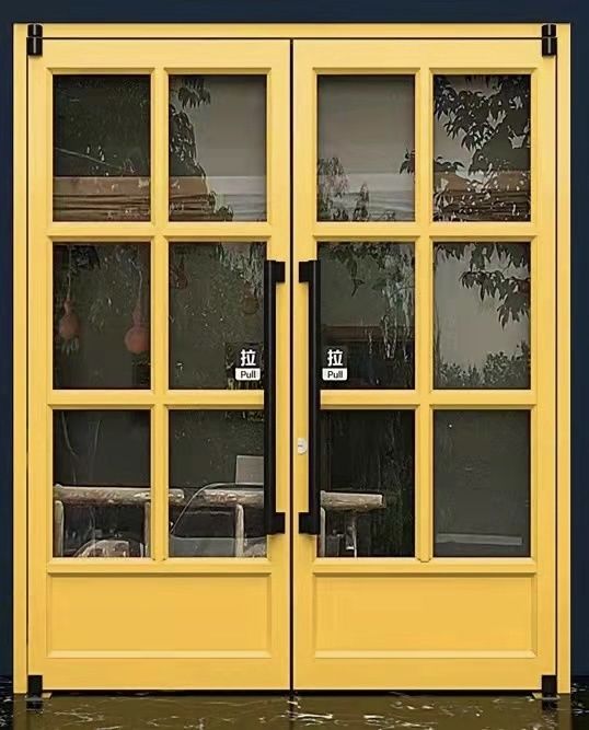 Prehang Upvc Doppelverglasung Türen 64x80 Außen automatische Schaukel Türen kfc Tür