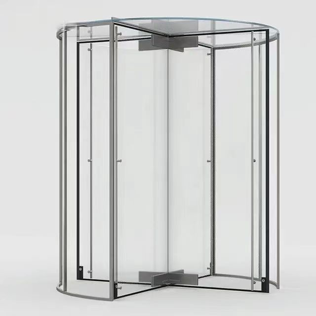 Elegante und praktische automatische Drehtür für Firmengebäude