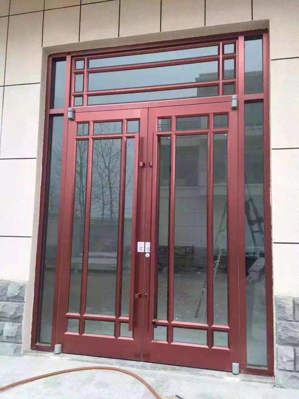 Maßgeschneiderte Push Pull Doppelverglasung Patio Türen 72x80 Französisch Tür für KFC
