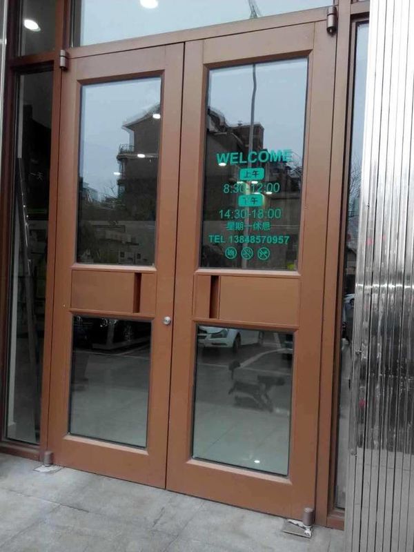 Maßgeschneiderte Push Pull Doppelverglasung Patio Türen 72x80 Französisch Tür für KFC