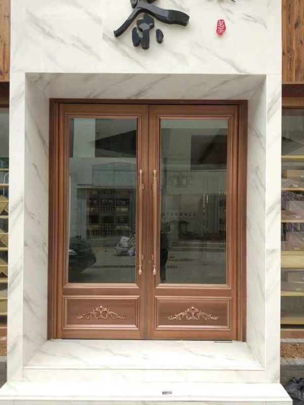 Edelstahl Aluminium Außen Doppelboden Feder automatische Schaukel Türen 72x96 ODM