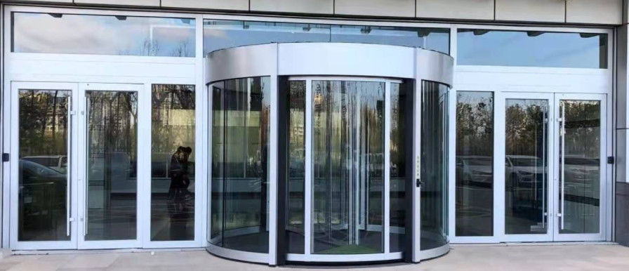 Neues Design Glas Drehtür für Hotel Flughafen Einkaufszentrum Krankenhaus
