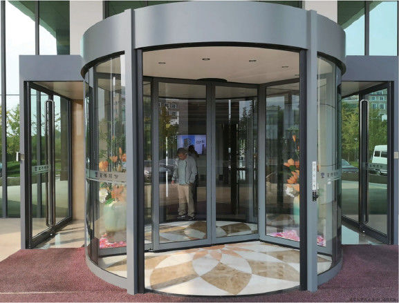 Neues Design Glas Drehtür für Hotel Flughafen Einkaufszentrum Krankenhaus