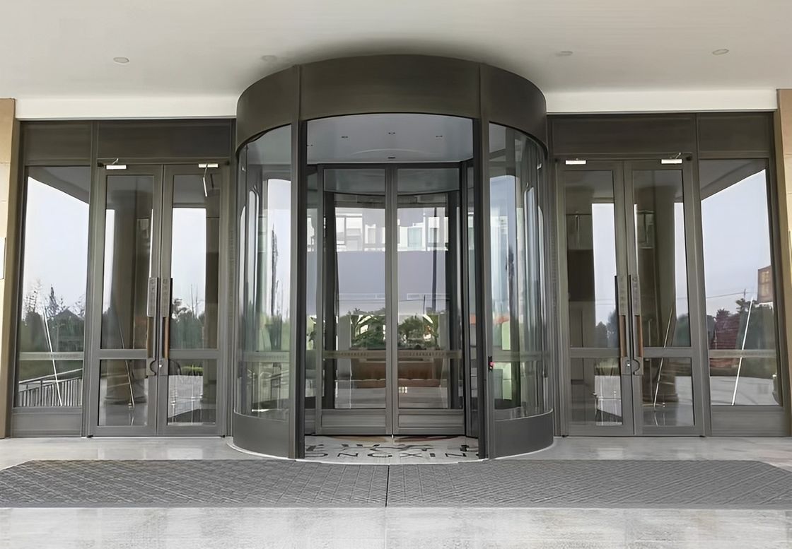 Hersteller Glas-Auto-Induktion vollautomatische Drehtür für Hotel Gewerbegebäude
