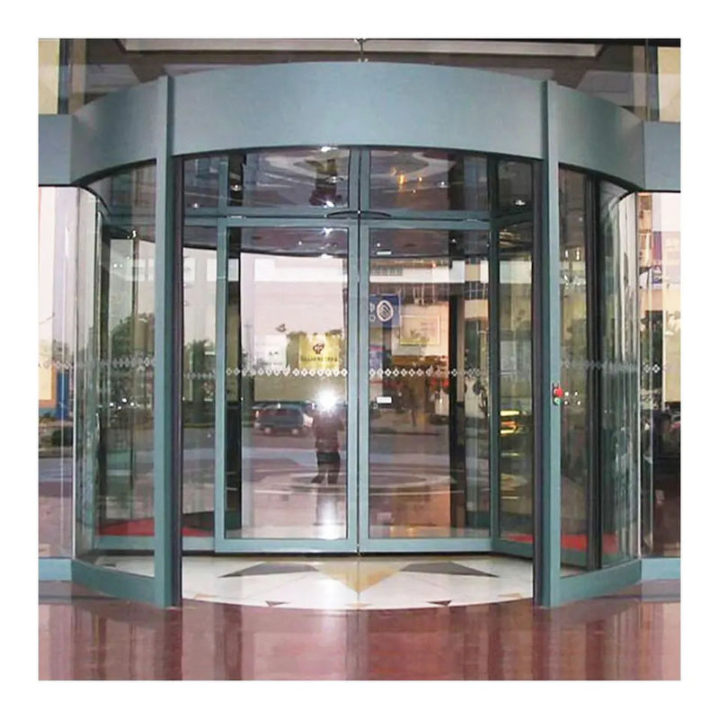 Glatte und sichere automatische Verkaufsfront Doppelschwingglas Drehtür