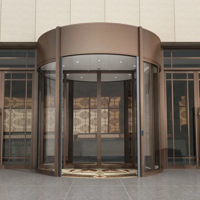 Neues Design Aluminiumlegierung Automatische Drehtüren für Hotels und Geschäftsgebäude