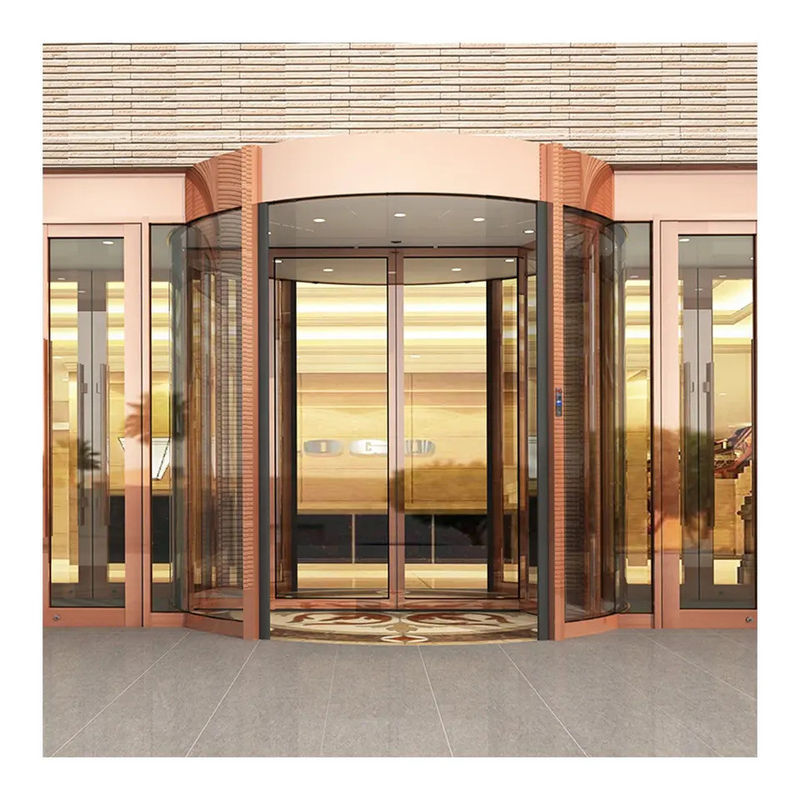 Versatile und sichere automatische Drehtür für Hotels Gästehäuser Gewerbehäuser