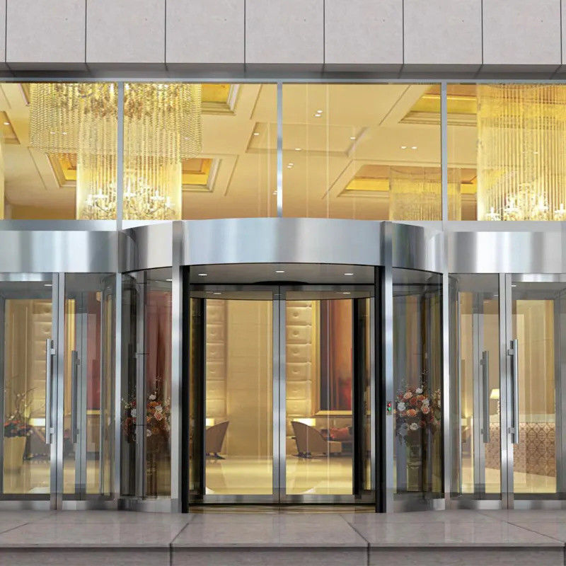 Versatile und sichere automatische Drehtür für Hotels Gästehäuser Gewerbehäuser