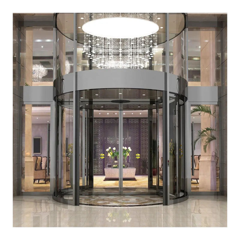 Versatile und sichere automatische Drehtür für Hotels Gästehäuser Gewerbehäuser